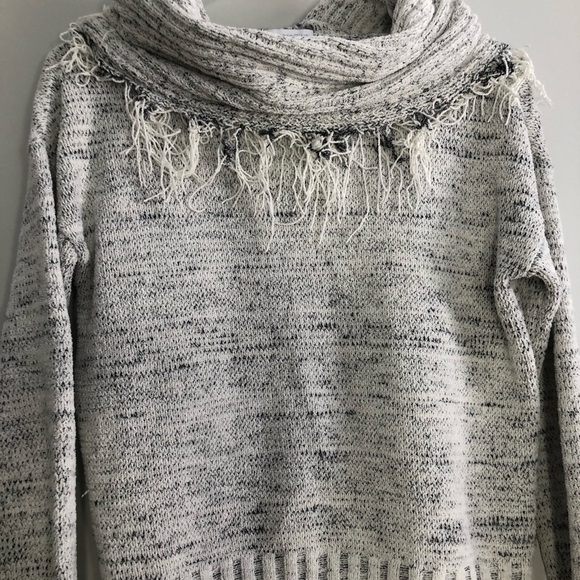 Charter Club Petite Knit Cable Sweater with removable scarf. PS - Picture 2 of 6